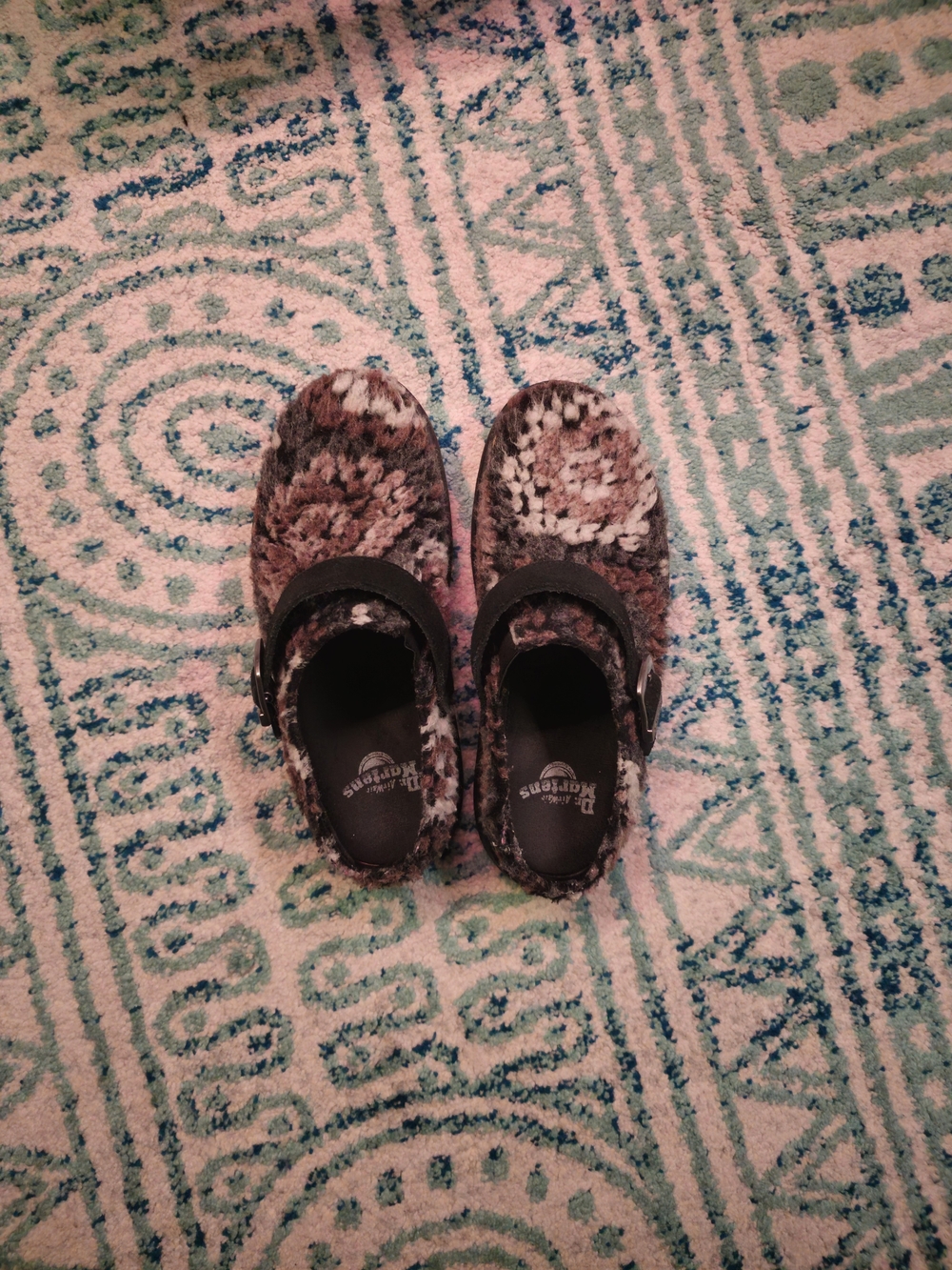 Dr. Martens Women's Brown Patterned Mules